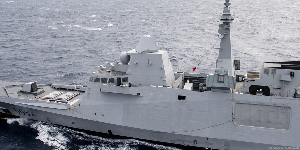 d-654 fs auvergne fremm aquitaine class frigate fregate multi purpose french navy marine nationale 14a sylver vls aster-15 sam missile