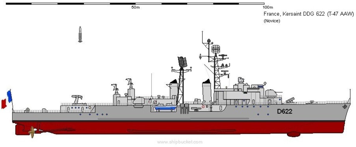 surcouf class t47 destroyer french navy marine nationale escorteur d'escadre d-622 kersaint