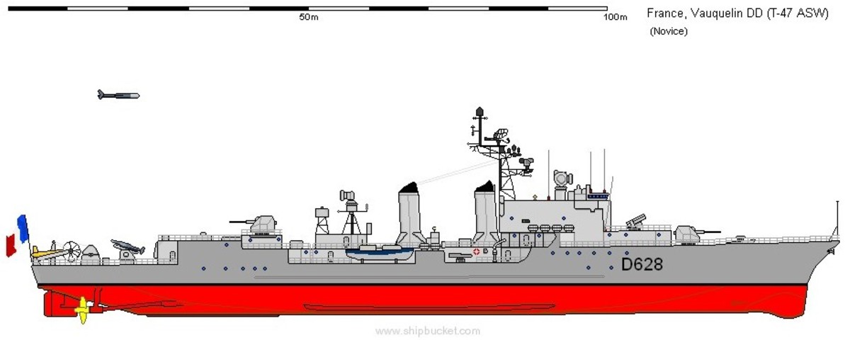 surcouf class t47 destroyer french navy marine nationale escorteur d'escadre d-628 vauquelin
