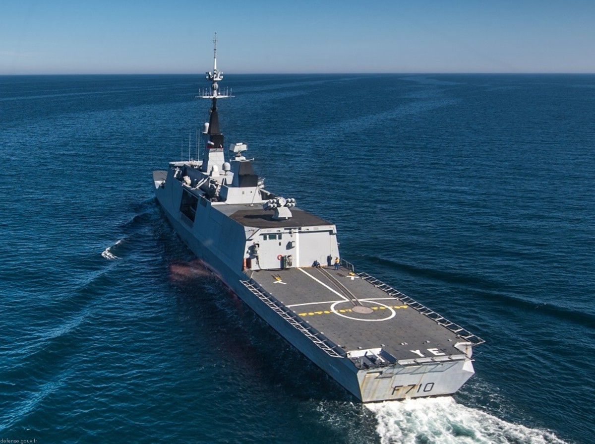 f-710 fs la fayette class frigate french navy crotale edir sam exocet mm40 ssm 13