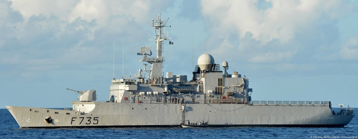 f-735 fs germinal floreal class frigate french navy marine nationale fregate de surveillance 02