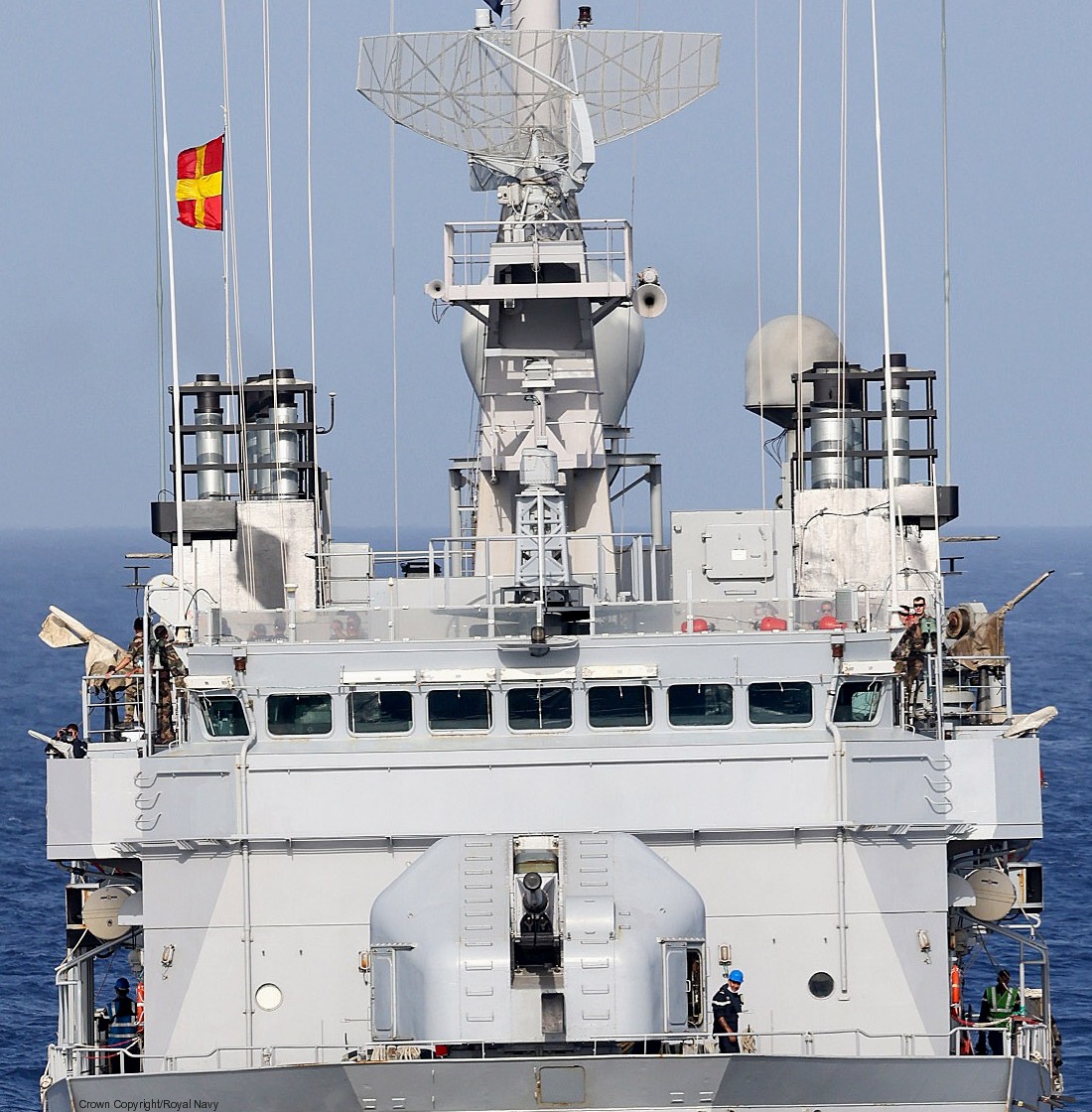 f-735 fs germinal floreal class frigate french navy marine nationale fregate de surveillance 15a 100mm gun