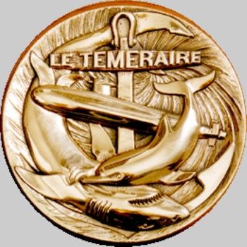 s-617 fs le temeraire ballistic missile submarine ssbn snle insignia crest patch badge french navy 02