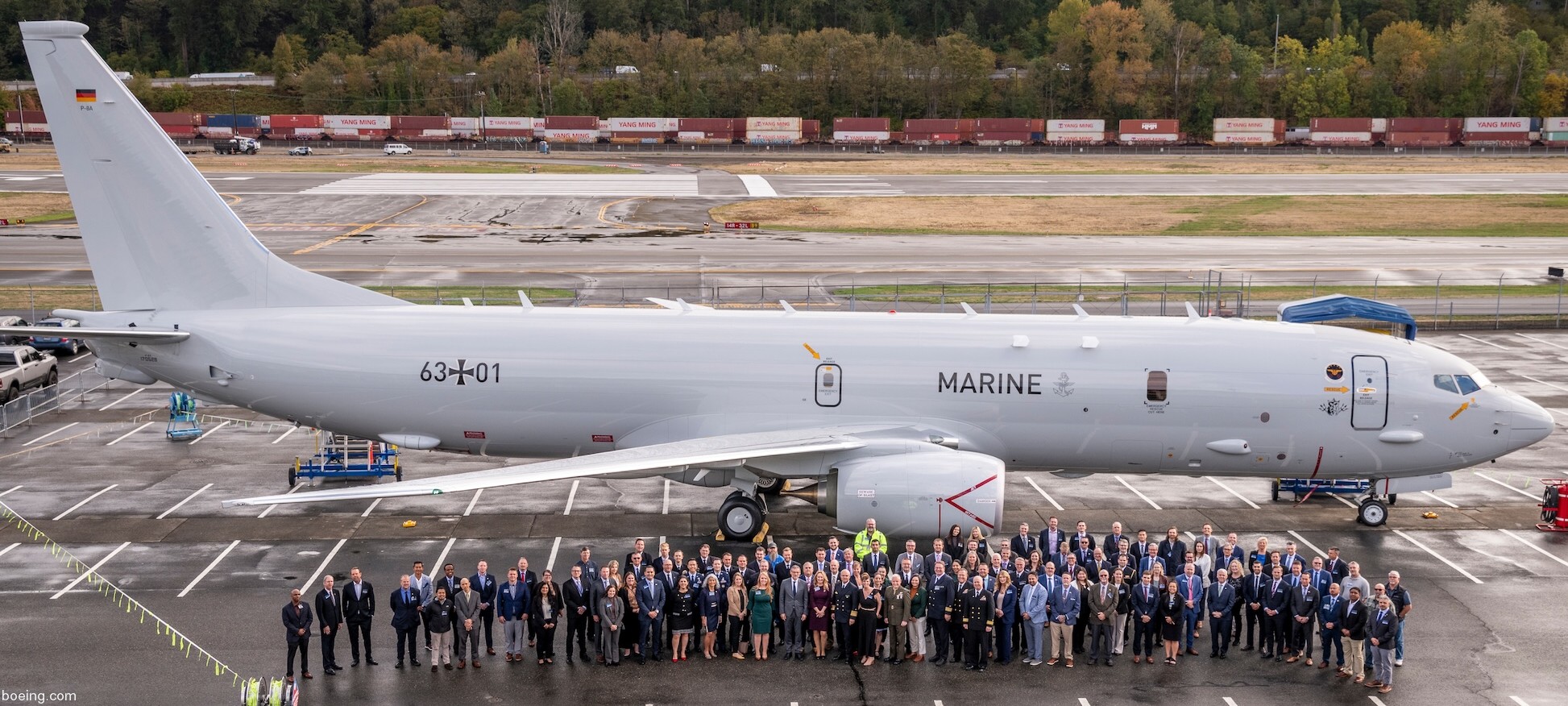 p-8a poseidon maritime patrol aircraft mpa german navy boeing deutsche marine seefernaufklärer 63+01 06