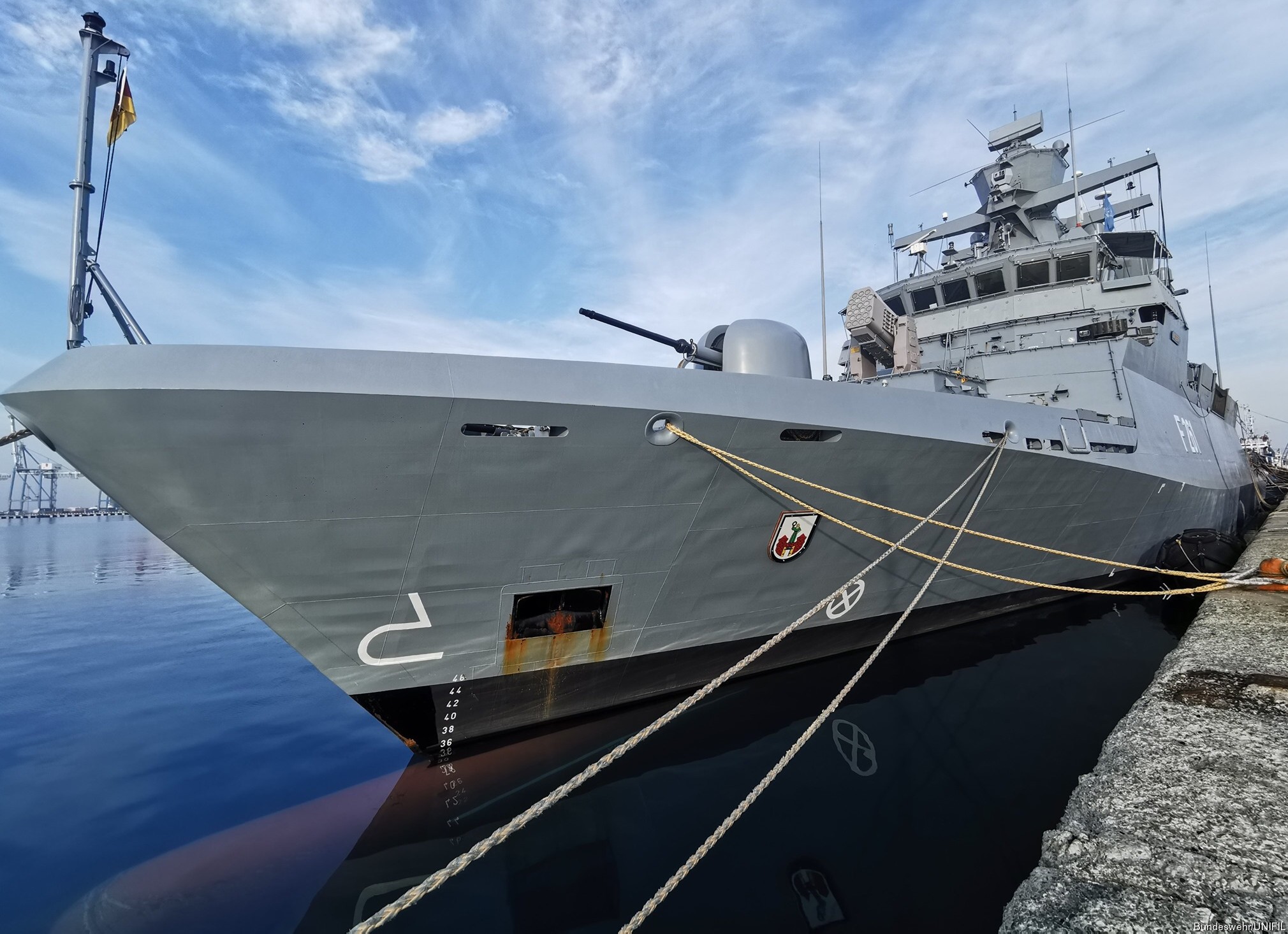 fgs magdeburg f-261 type k130 braunschweig class corvette german navy deutsche marine unifil lebanon 30