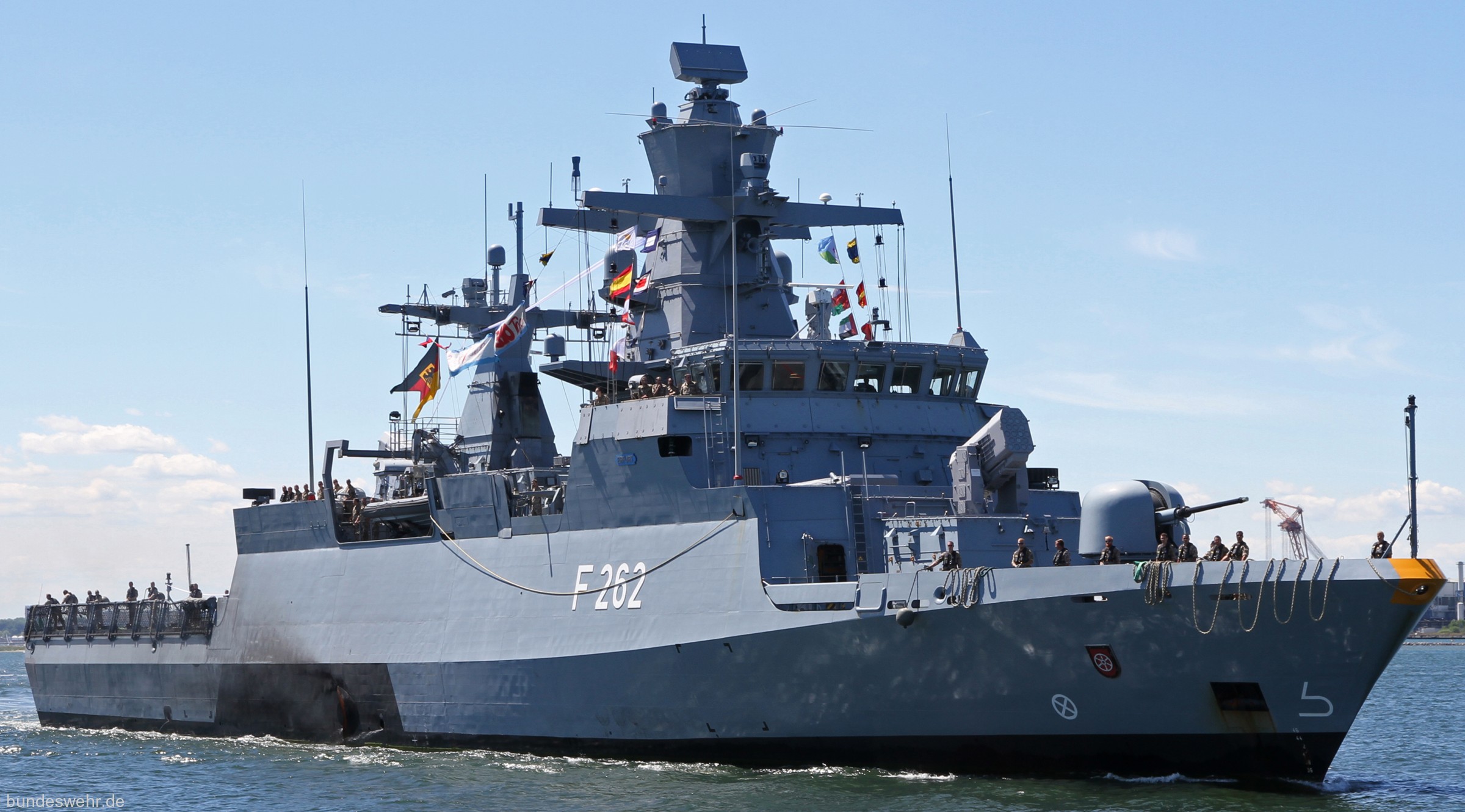 f-262 fgs erfurt type k130 braunschweig class corvette german navy 07