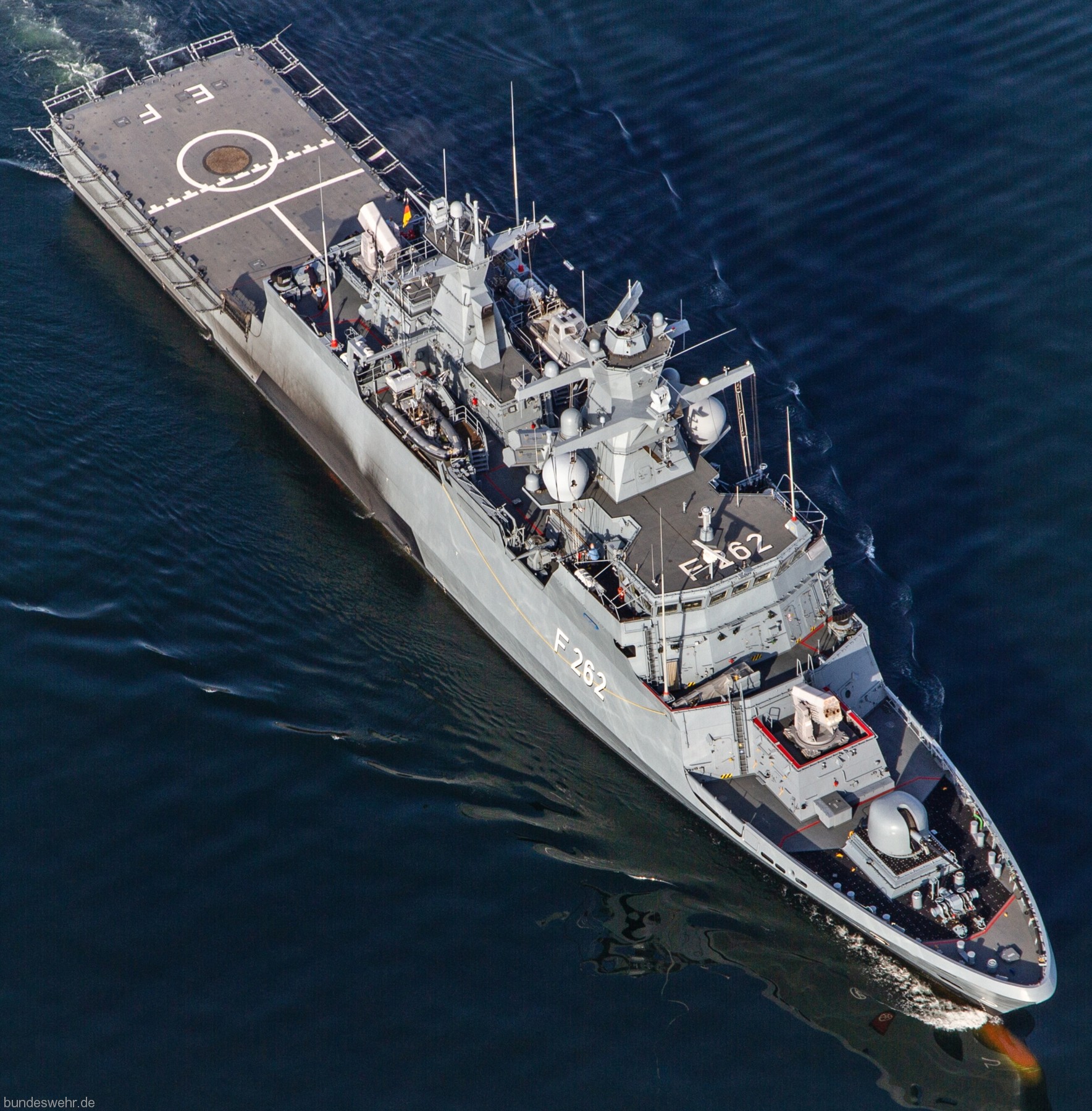 f-262 fgs erfurt type k130 braunschweig class corvette german navy 16