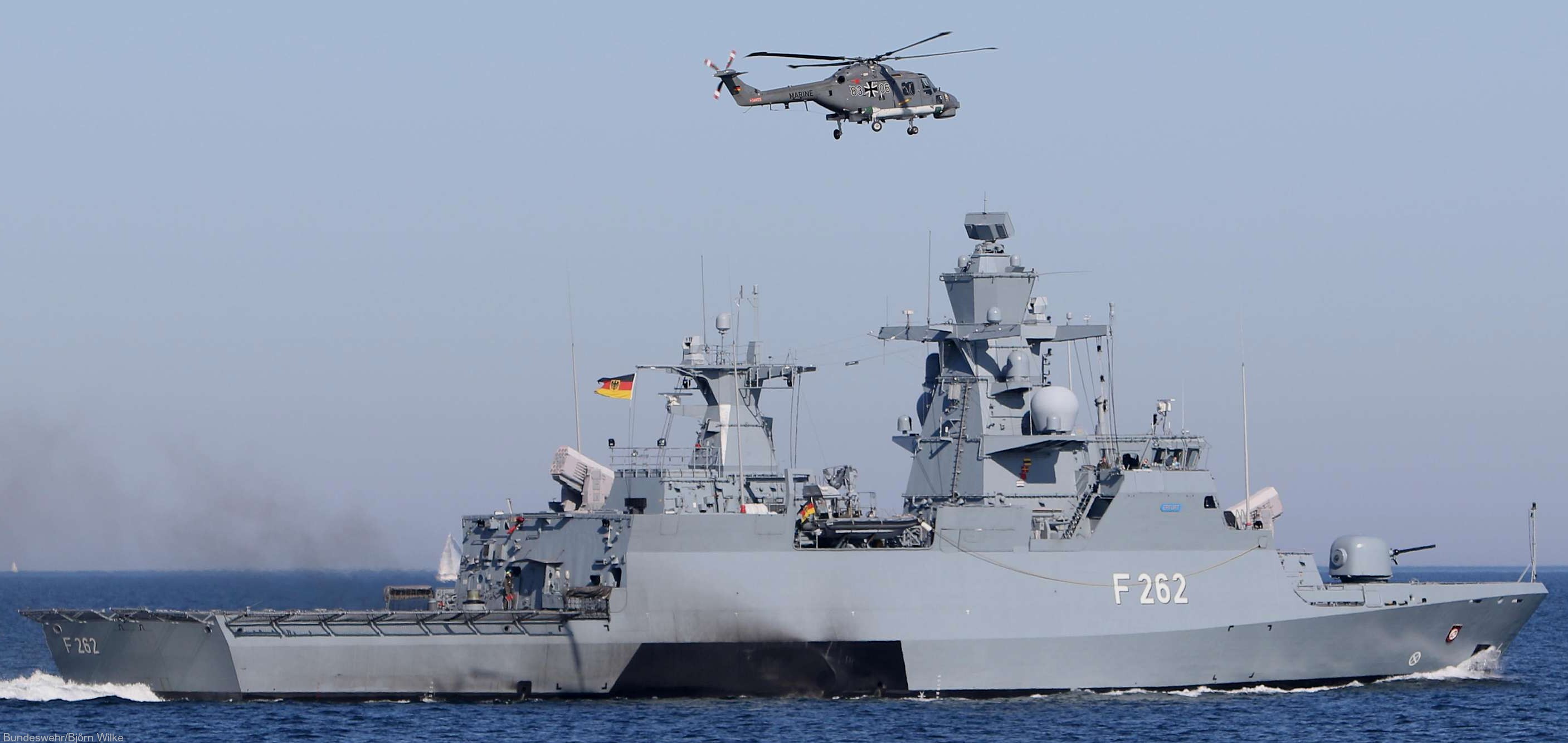 f-262 fgs erfurt type k130 braunschweig class corvette german navy deutsche marine korvette 20