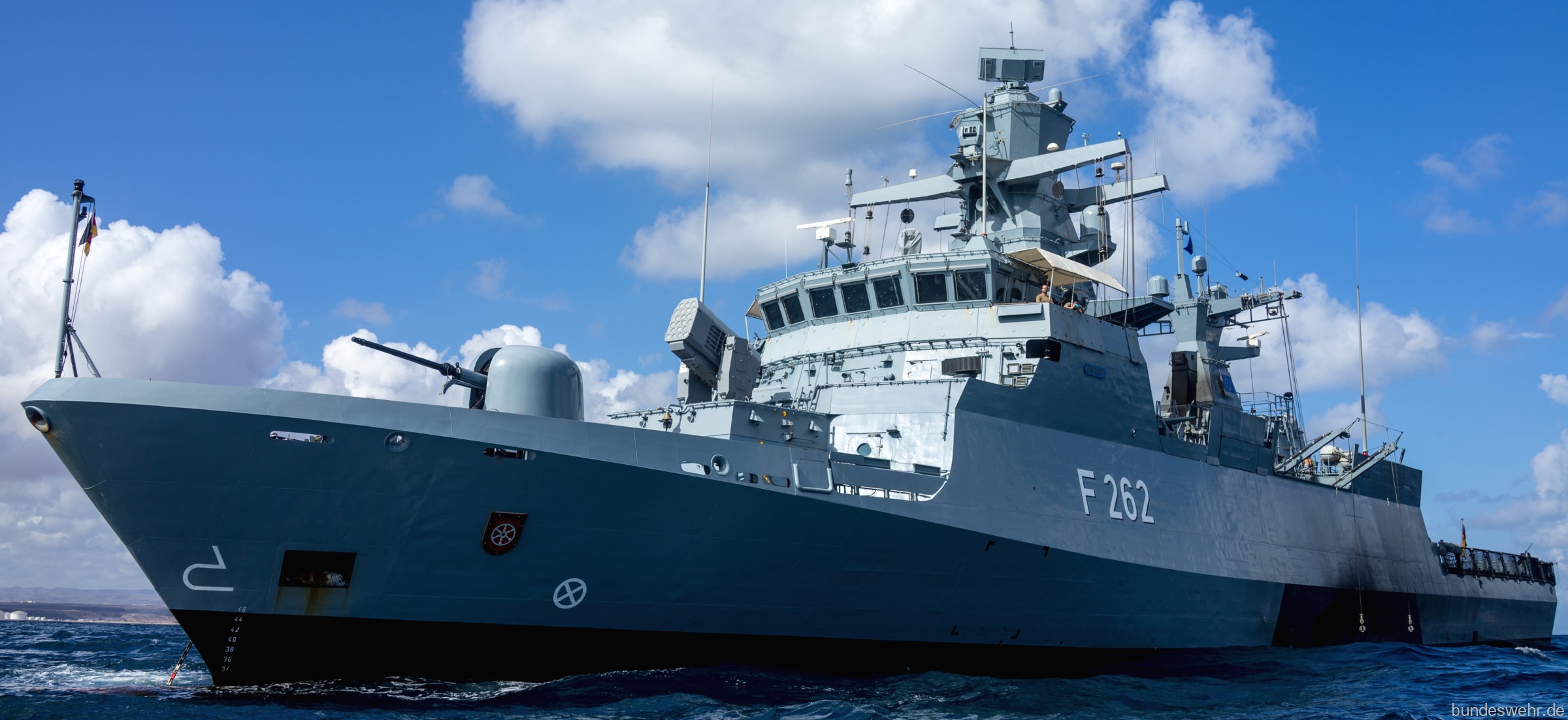 f-262 fgs erfurt type k130 braunschweig class corvette german navy 21