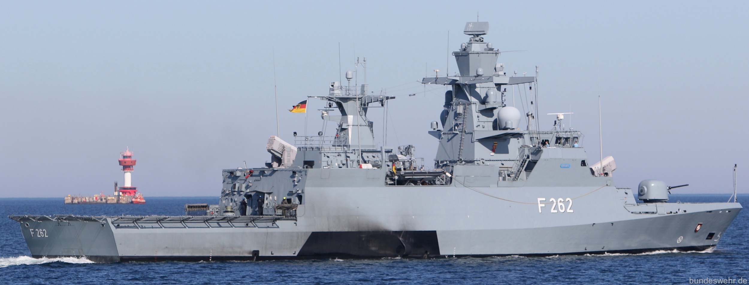 f-262 fgs erfurt type k130 braunschweig class corvette german navy 24