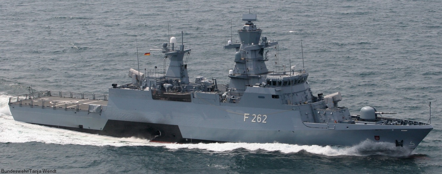 f-262 fgs erfurt type k130 braunschweig class corvette german navy 25