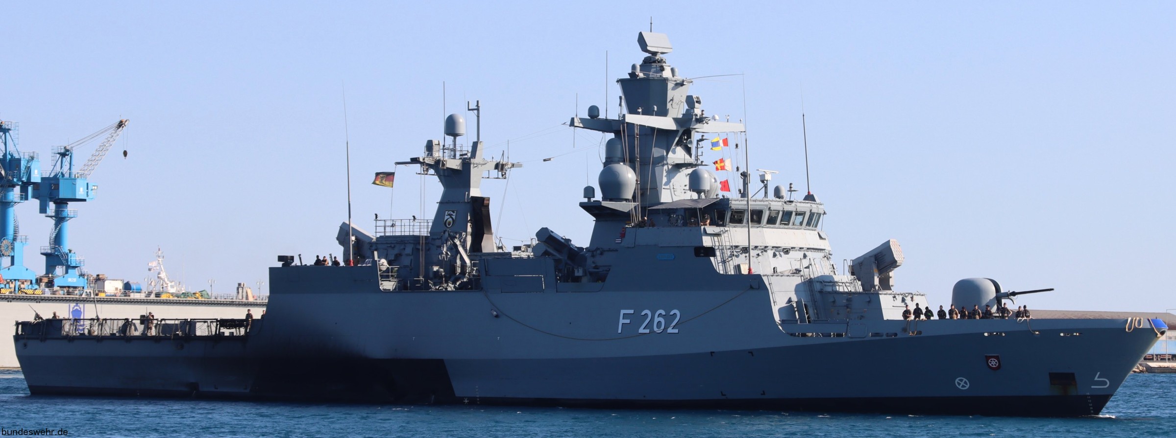 f-262 fgs erfurt type k130 braunschweig class corvette german navy deutsche marine korvette 30