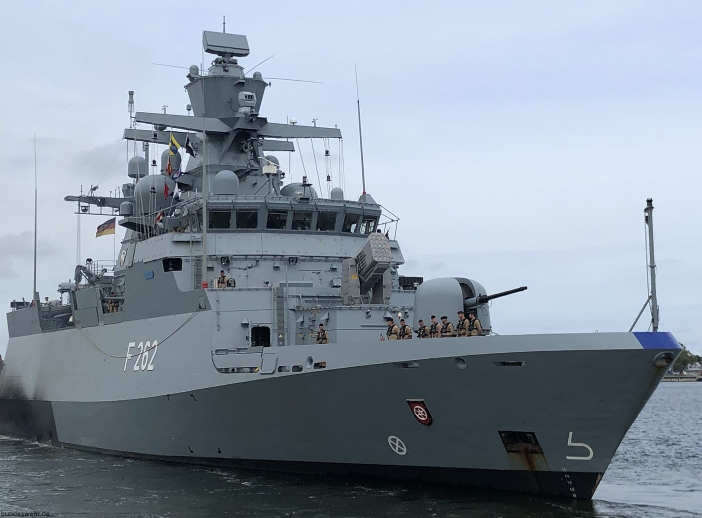 f-262 fgs erfurt type k130 braunschweig class corvette german navy deutsche marine korvette 33