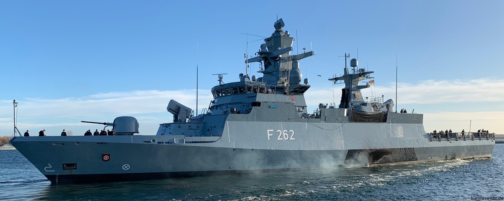 f-262 fgs erfurt type k130 braunschweig class corvette german navy deutsche marine korvette 36
