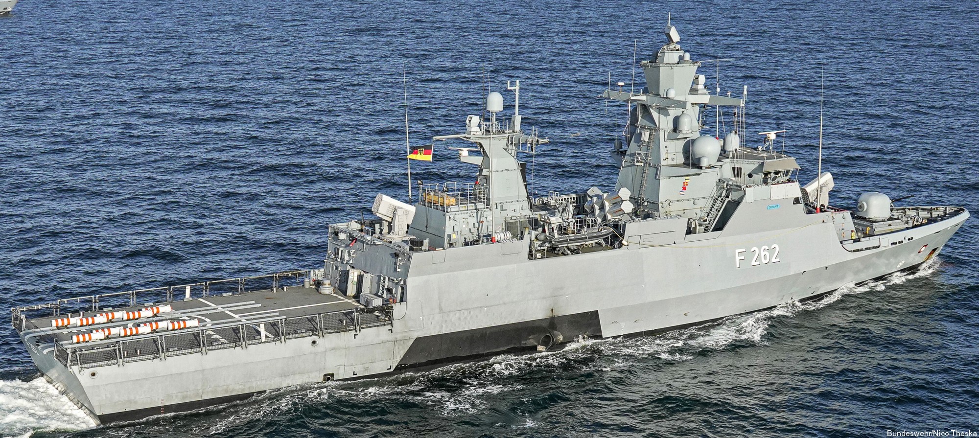 fgs erfurt type f-262 k130 braunschweig class corvette german navy deutsche marine korvette 43