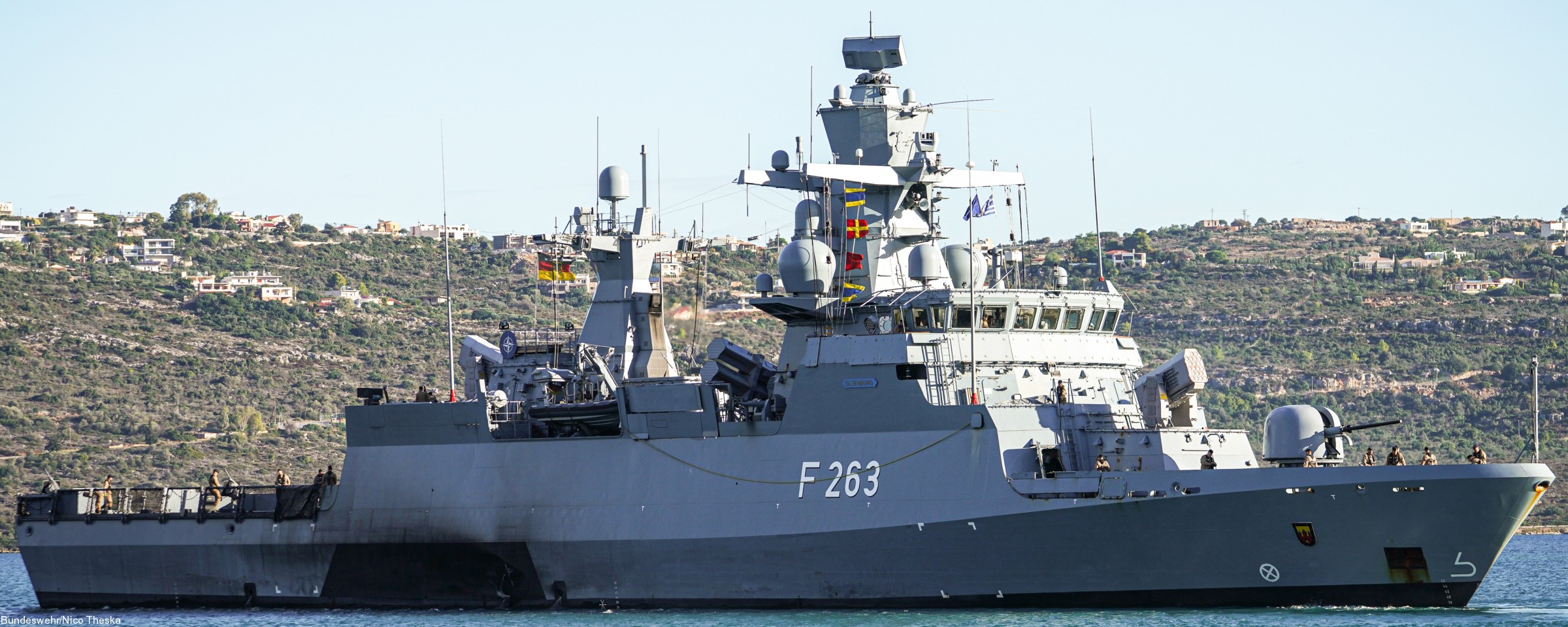 fgs oldenburg f-263 type k130 braunschweig class corvette german navy deutsche marine korvette nato snmg souda 28