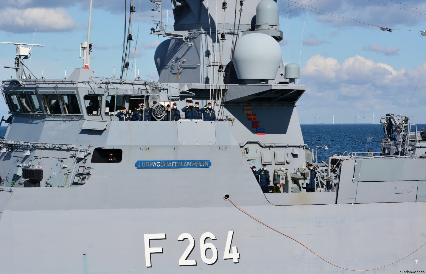 f-264 fgs ludwigshafen am rhein type k130 braunschweig class corvette german navy deutsche marine korvette 21