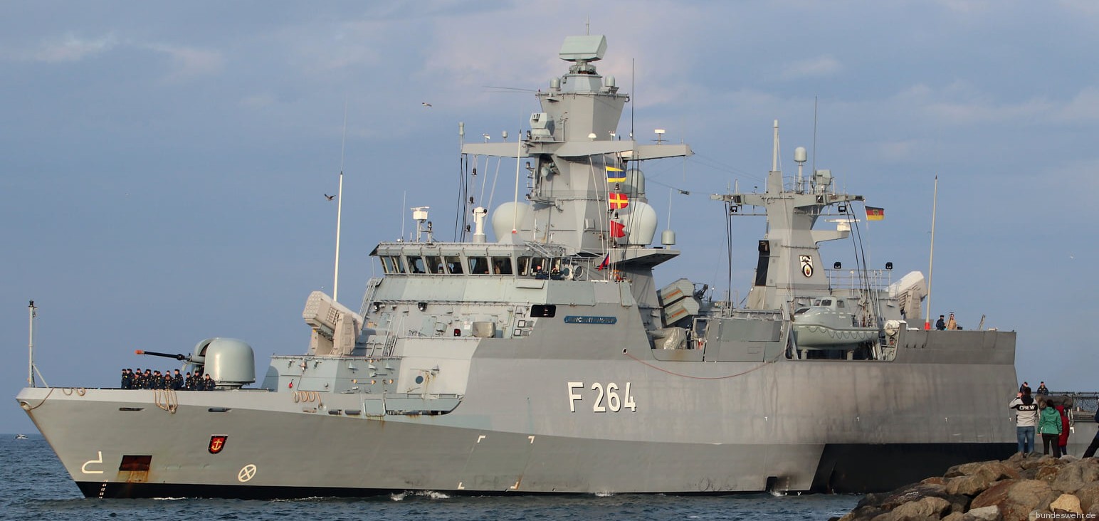 f-264 fgs ludwigshafen am rhein type k130 braunschweig class corvette german navy deutsche marine korvette 23