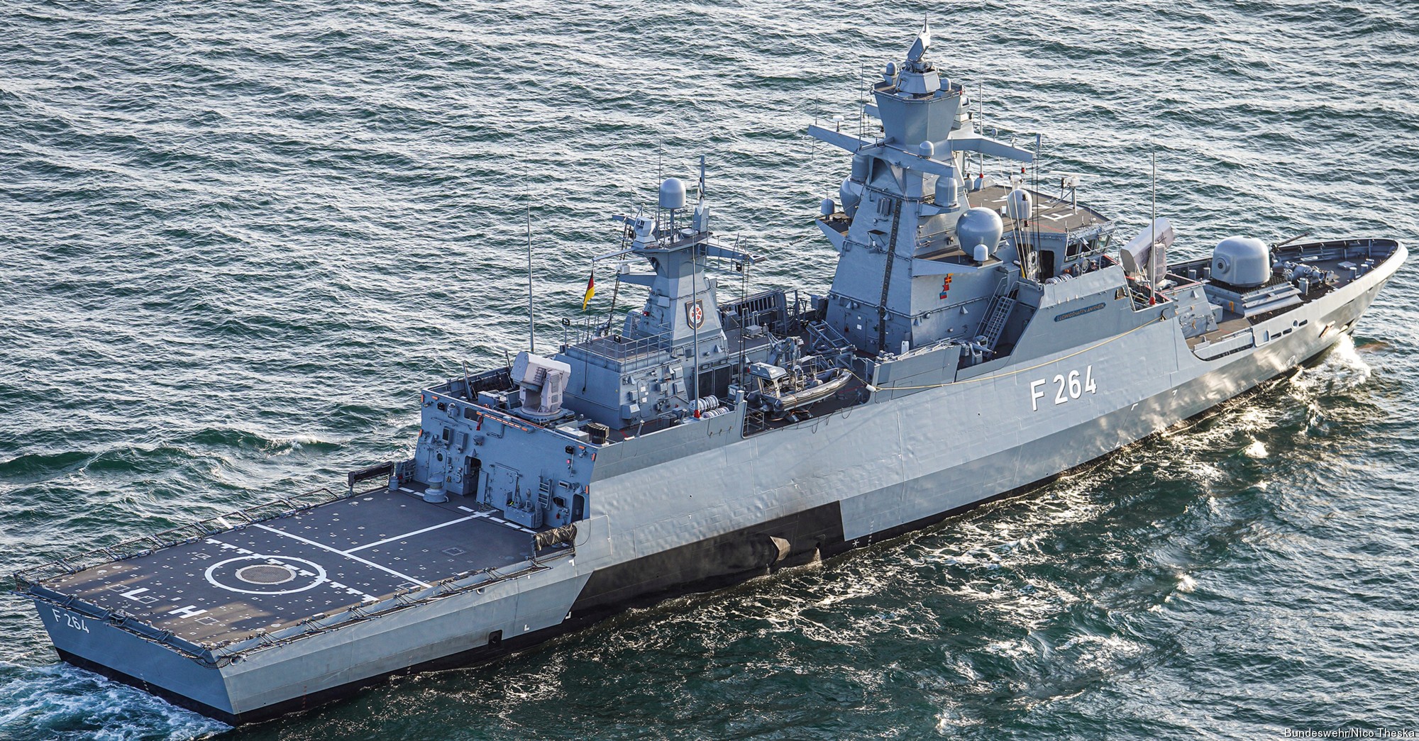 fgs ludwigshafen am rhein f-264 type k130 braunschweig class corvette german navy 26