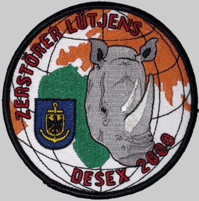d-185 fgs lütjens insignia patch crest badge type 103 class guided missile destroyer german navy 02