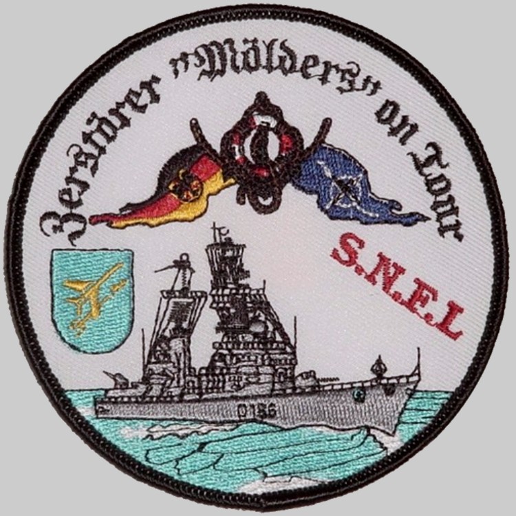 d-186 fgs mölders insignia patch crest badge type 103 lütjens class guided missile destroyer german navy 07 stanavformed nato