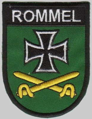 d-187 fgs rommel insignia crest patch badge destroyer german navy 05x
