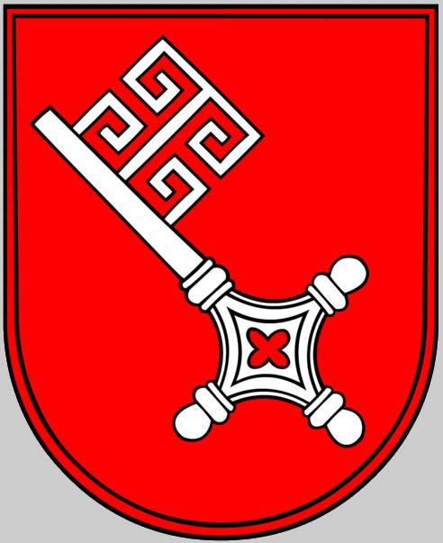 f-207 fgs bremen insignia crest patch badge type 122 class frigate german navy deutsche marine fregatte 02c