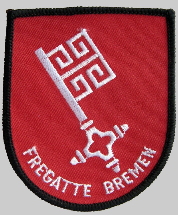 f-207 fgs bremen patch insignia crest type 122 class frigate german navy 02p