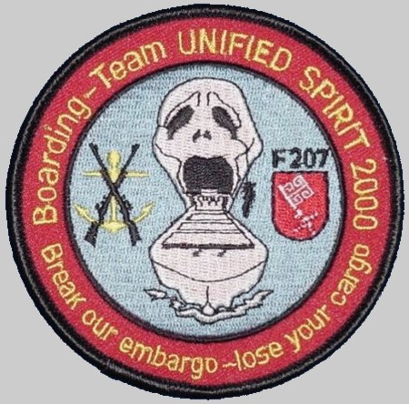 f-207 fgs bremen patch insignia crest type 122 class frigate german navy 05