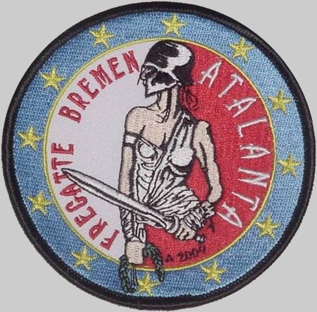 f-207 fgs bremen patch insignia crest type 122 class frigate german navy 06