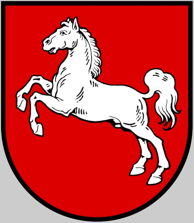 f-208 fgs niedersachsen insignia crest patch badge bremen type 122 class frigate german navy deutsche marine fregatte 02c