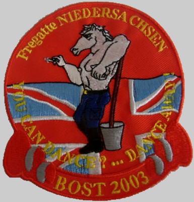 f-208 fgs niedersachsen cruise patch crest badge type 122 class frigate german navy 14