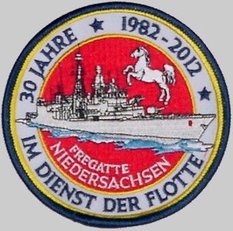 f-208 fgs niedersachsen cruise patch crest badge type 122 class frigate german navy 04