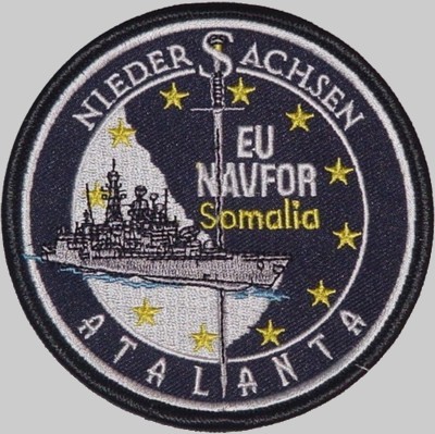 f-208 fgs niedersachsen cruise patch crest badge type 122 class frigate german navy 05 atalanta somalia
