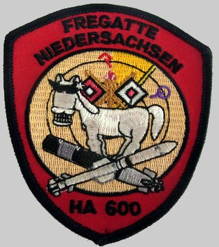 f-208 fgs niedersachsen cruise patch crest badge type 122 class frigate german navy 09