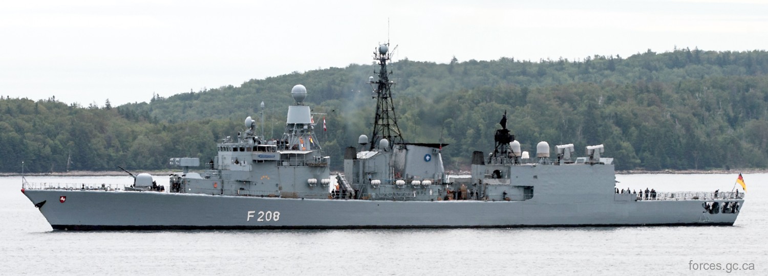f-208 fgs niedersachsen type 122 bremen class frigate german navy 23