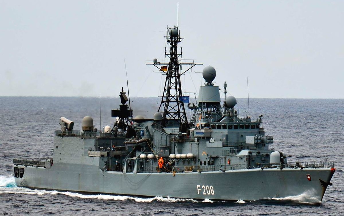 f-208 fgs niedersachsen type 122 bremen class frigate german navy deutsche marine fregatte 67 nato snmg snfm