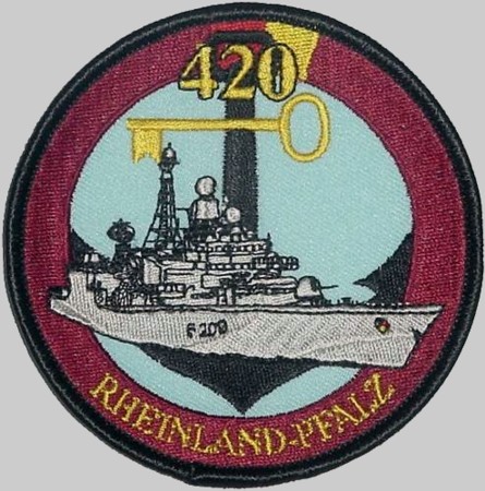f-209 fgs rheinland pfalz cruise patch crest badge 10