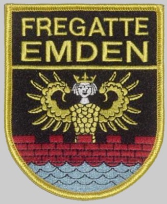 f-210 fgs emden patch crest insigia type 122 bremen class frigate german navy 02