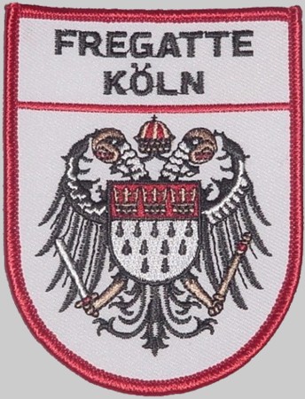 f-211 fgs koln köln patch insignia crest type 122 bremen class frigate german navy 02p