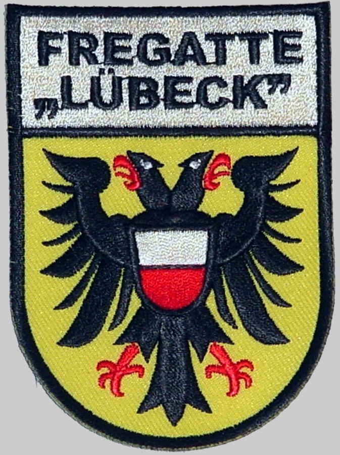 f-214 fgs lubeck patch insignia crest type 122 bremen class frigate german navy 02p