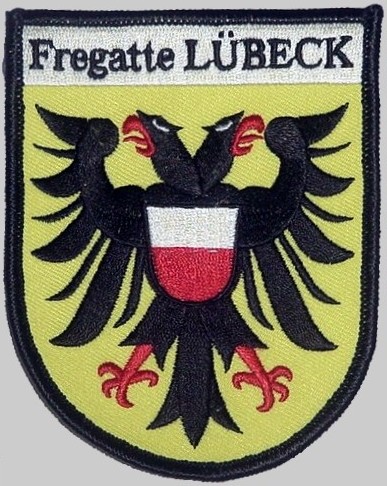 f-214 fgs lubeck patch insignia crest type 122 bremen class frigate german navy 03p