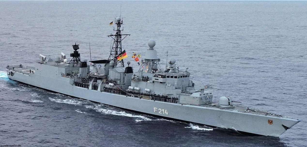 f-214 fgs lübeck type 122 bremen class frigate german navy deutsche marine fregatte 50