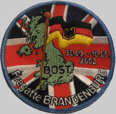 f-215 fgs brandenburg cruise patch badge type 123 class frigate german navy 04