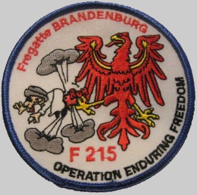 f-215 fgs brandenburg cruise patch badge type 123 class frigate german navy 06