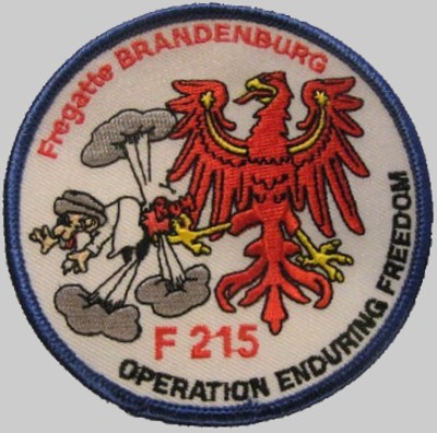 f-215 fgs brandenburg cruise patch badge type 123 class frigate german navy 06