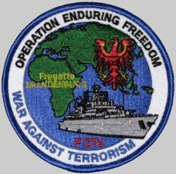 f-215 fgs brandenburg cruise patch badge type 123 class frigate german navy 07