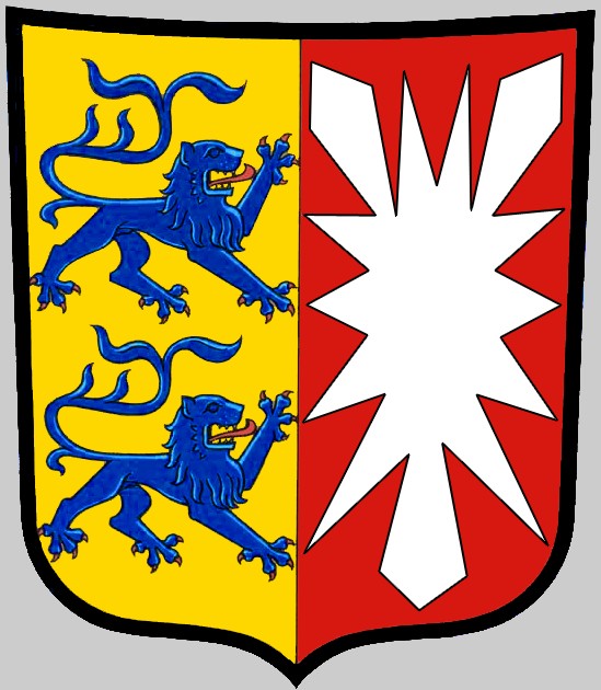 f-216 fgs schleswig holstein insignia crest patch badge type 123 class frigate german navy 02c