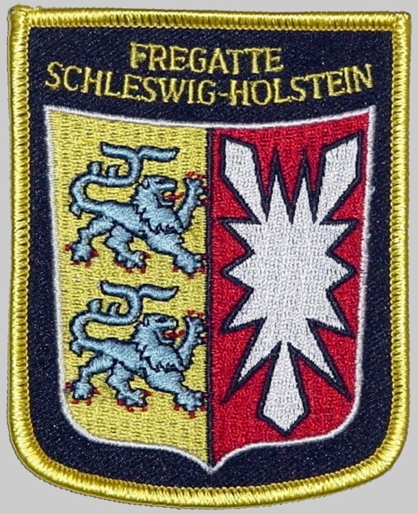f-216 fgs schleswig holstein insignia crest patch badge type 123 class frigate german navy 03a