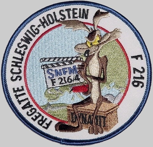 f-216 fgs schleswig holstein cruise patch badge type 123 class frigate german navy 04